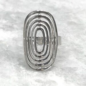Sterling Silver Concentric Circle Ring